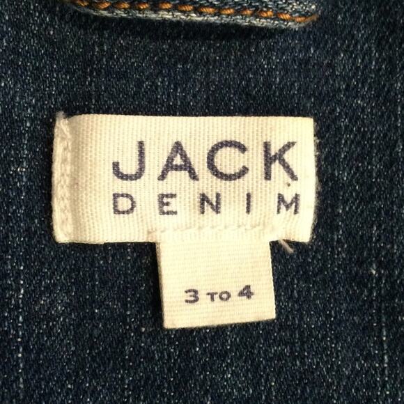 Janie and Jack Denim Trucker Jacket 3 to 4 - Picture 3 of 4
